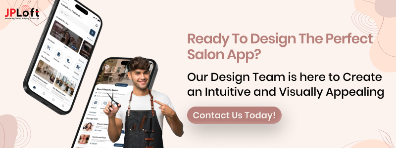Salon App Design CTA
